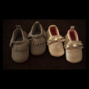 Baby Mocs size 0-3 months brand new